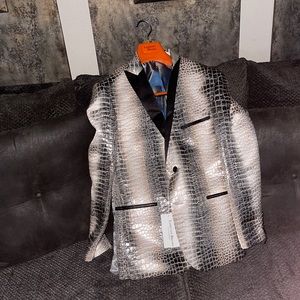 Italian designer, snake print jacket!